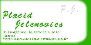 placid jelenovics business card